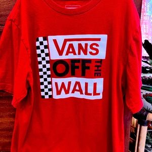 2 boys VANS shirts size 10/12